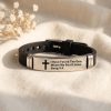 Unisex armband met bijbeltekst Hooglied 3:4 en kruis