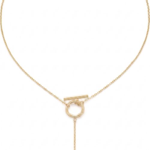 Christelijke gouden ketting met Grace-hanger op witte achtergrond